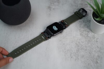 Titanium Buckle Band With Silicone Strap For Apple Watch 44MM 45MM 46MM Series 4 5 6 7 8 9 10 11 (SE 2 3 Gen)