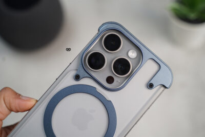 Frameless Armored Case with Kickstand Feature