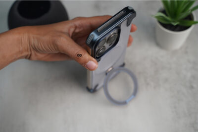 Frameless Armored Case with Kickstand Feature