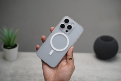 Frosted White Magsafe Ultra Thin Case For iPhone 15/15Pro