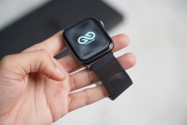 Milanese magnetic metal loop strap Space Grey for Apple Watch 44MM 45MM 46MM Series 4 5 6 7 8 9 10 SE SE 2 Gen