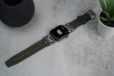 Titanium Buckle Band With Silicone Strap For Apple Watch 44MM 45MM 46MM Series 4 5 6 7 8 9 10 11 (SE 2 3 Gen)