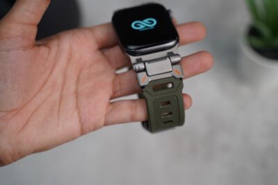 Titanium Buckle Band With Silicone Strap For Apple Watch 44MM 45MM 46MM Series 4 5 6 7 8 9 10 11 (SE 2 3 Gen)