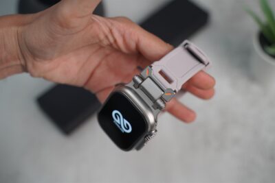 Titanium Buckle Band With Silicone Strap For Apple Watch 49 (Series Ultra/Ultra 2/Ultra 3)