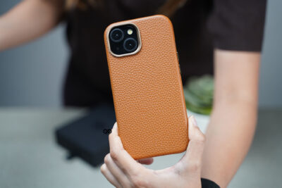 Swift Wrap Slim Vegan Leather Case For iPhone 13 (Hand Made)