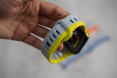 Two Colored Waterproof Silicone Sports Bands for Apple Watch 44MM 45MM 46MM Series 4 5 6 7 8 9 10 11 (SE 2 3 Gen)