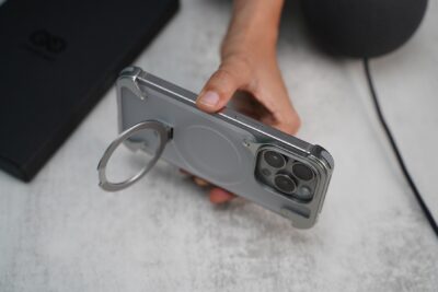 Frameless Armored Case with Kickstand Feature