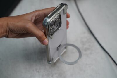 Frameless Armored Case with Kickstand Feature
