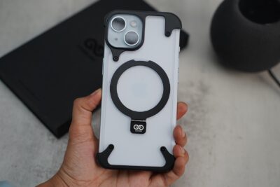 Frameless Armored Case with Kickstand Feature