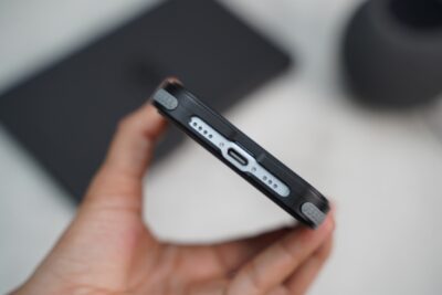 Frameless Armored Case with Kickstand Feature