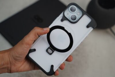 Frameless Armored Case with Kickstand Feature