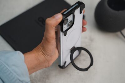 Frameless Armored Case with Kickstand Feature