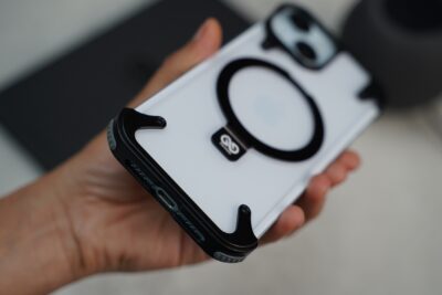 Frameless Armored Case with Kickstand Feature