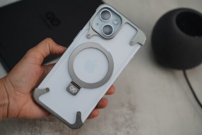 Frameless Armored Case with Kickstand Feature