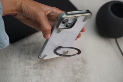 Frameless Armored Case with Kickstand Feature