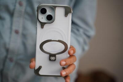 Frameless Armored Case with Kickstand Feature