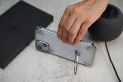 Frameless Armored Case with Kickstand Feature
