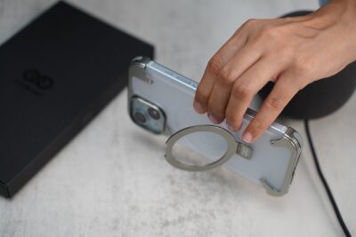 Frameless Armored Case with Kickstand Feature