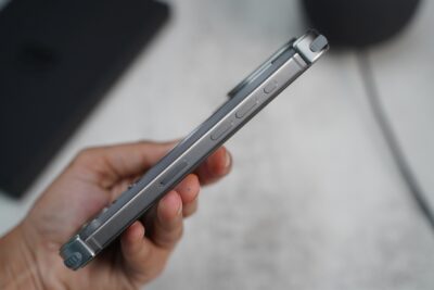 Frameless Armored Case with Kickstand Feature
