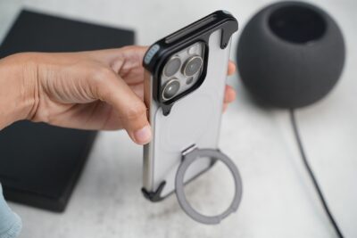 Frameless Armored Case with Kickstand Feature