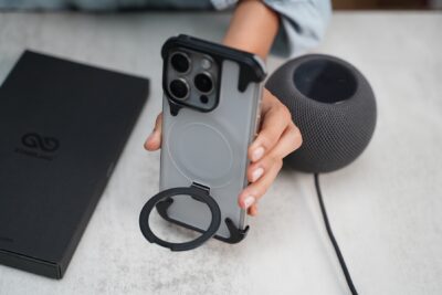Frameless Armored Case with Kickstand Feature