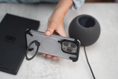 Frameless Armored Case with Kickstand Feature