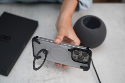Frameless Armored Case with Kickstand Feature