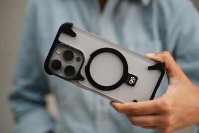 Frameless Armored Case with Kickstand Feature