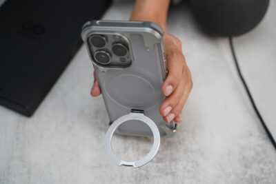Frameless Armored Case with Kickstand Feature