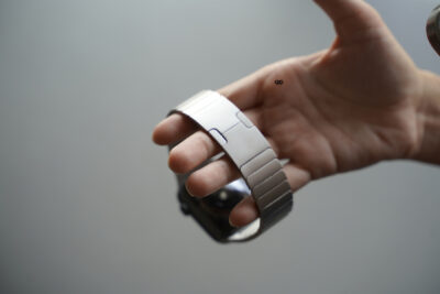 Real Titanium Link Strap Metal Belt For Apple Watch 44MM 45MM 46MM Series 4 5 6 7 8 9 10 11 (SE 2 3 Gen)