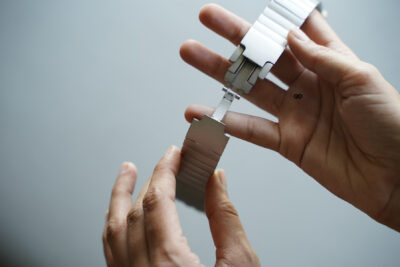 Real Titanium Link Strap Metal Belt For Apple Watch 44MM 45MM 46MM Series 4 5 6 7 8 9 10 11 (SE 2 3 Gen)