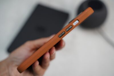 Slim PU Leather Case with Rubberized Interior (Magsafe Compatible)