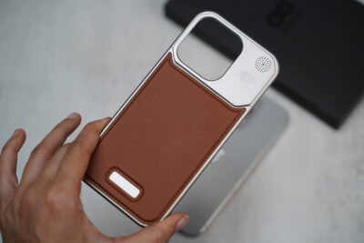 Vegan Leather Case With Titanium Frame
