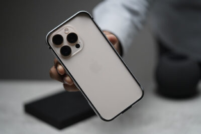 Silver Fiber Bumper for iPhone 16 Pro (Bumper, not a Case)
