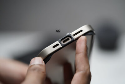 Natural Titanium Fiber Bumper for iPhone 16 Pro (Bumper, not a Case)