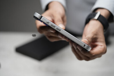 Silver Fiber Bumper for iPhone 16 (Bumper, not a Case)