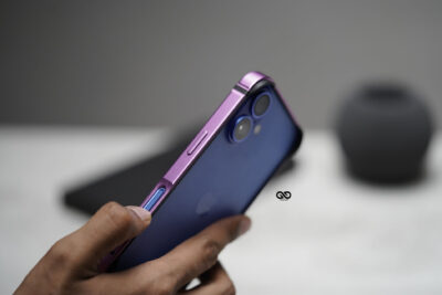 Magenta Fiber Bumper for iPhone 16 Plus (Bumper, not a Case)