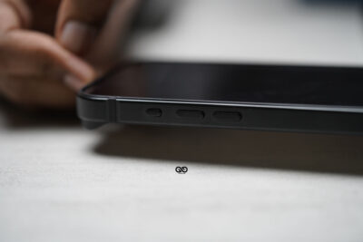 Black Fiber Bumper for iPhone 16 Plus (Bumper, not a Case)