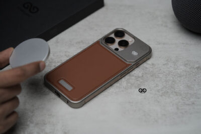 Vegan Leather Case With Titanium Frame