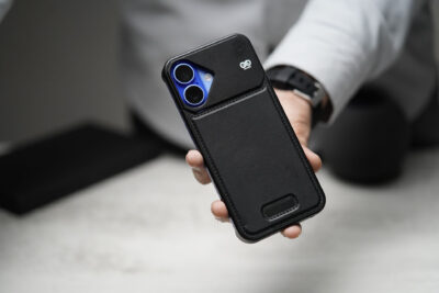 Vegan Leather Case With Titanium Frame