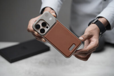 Vegan Leather Case With Titanium Frame
