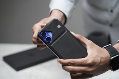 Vegan Leather Case With Titanium Frame