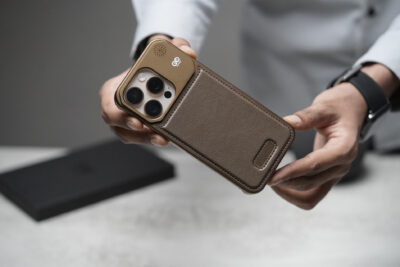 Vegan Leather Case With Titanium Frame