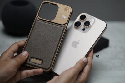Vegan Leather Case With Titanium Frame
