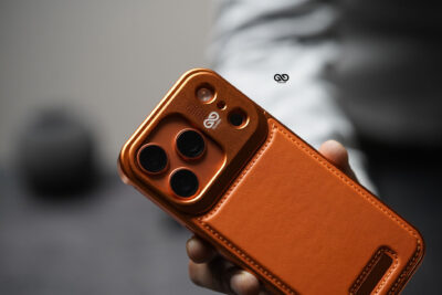 Vegan Leather Case With Titanium Frame
