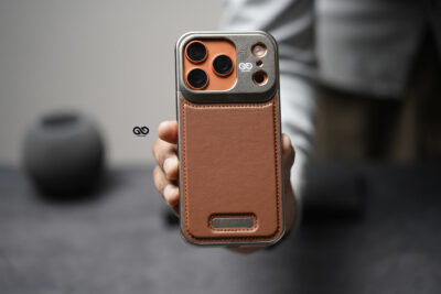Vegan Leather Case With Titanium Frame