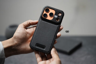 Vegan Leather Case With Titanium Frame