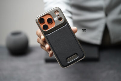 Vegan Leather Case With Titanium Frame