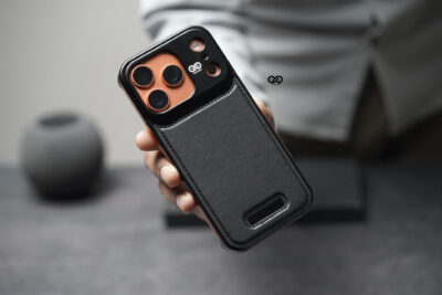 Vegan Leather Case With Titanium Frame