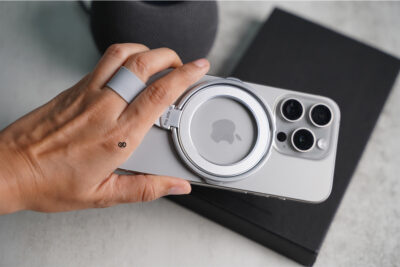 Silver/Grey Rotatable Magnetic Kickstand Ring Holder Magsafe Compatible